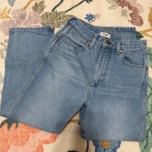 Wrangler Light Blue Denim Jeans with Brown Patch